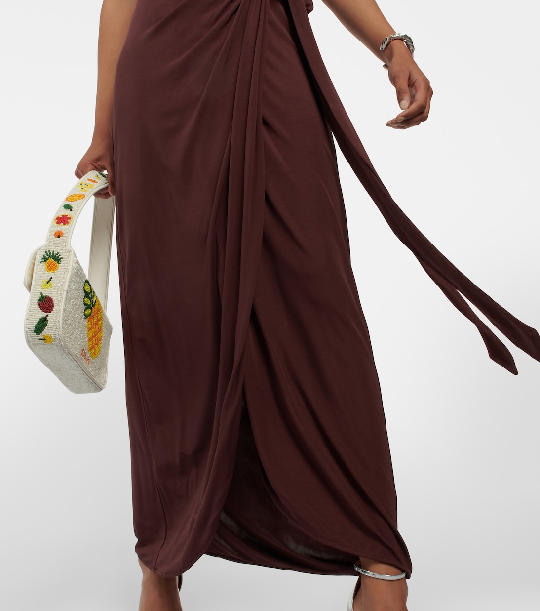 Abito lungo con scollo all’americana | Staud