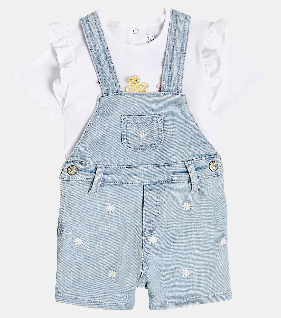Baby embellished T-shirt and dungarees set | Tartine et Chocolat