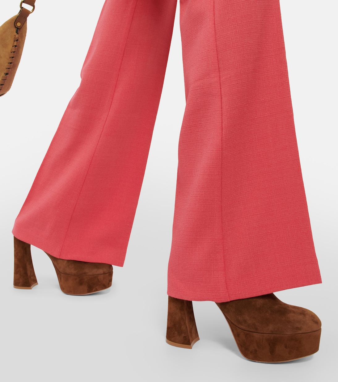 Mules à plateau en daim | Gianvito Rossi