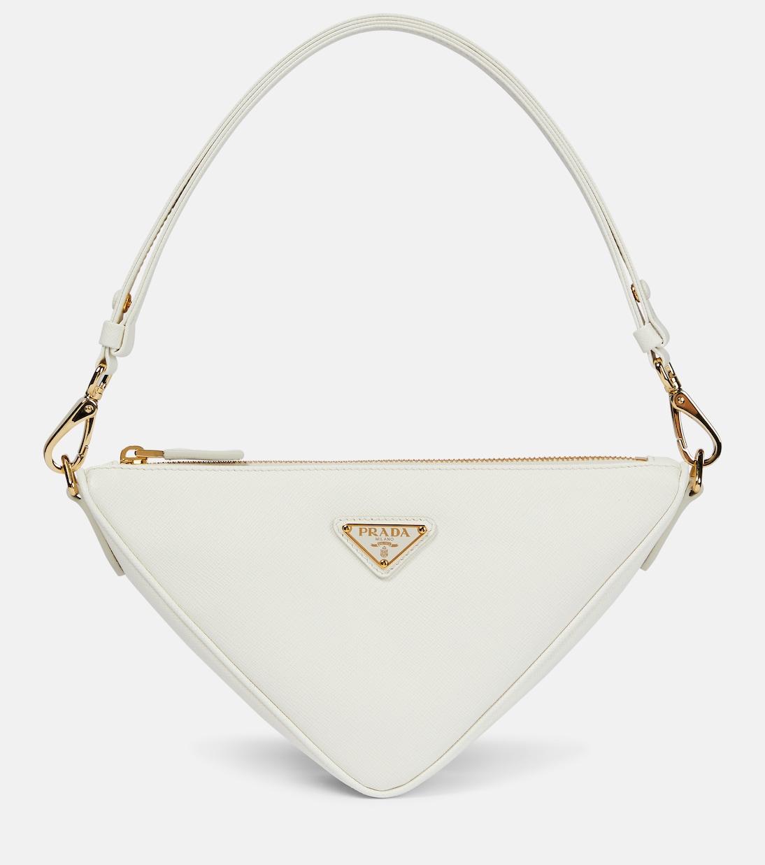 Schultertasche Triangle Mini aus Leder | Prada