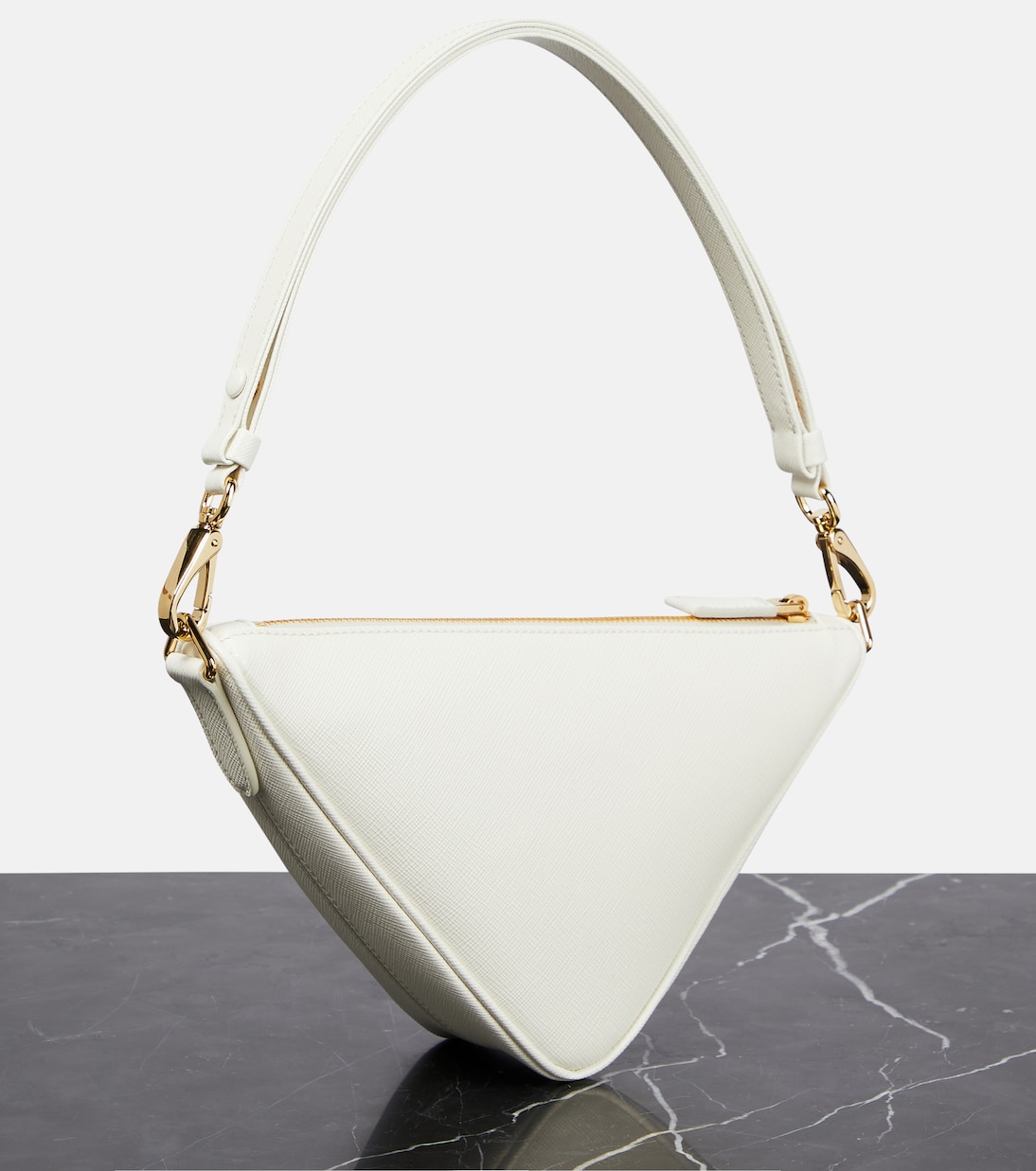 Schultertasche Triangle Mini aus Leder | Prada