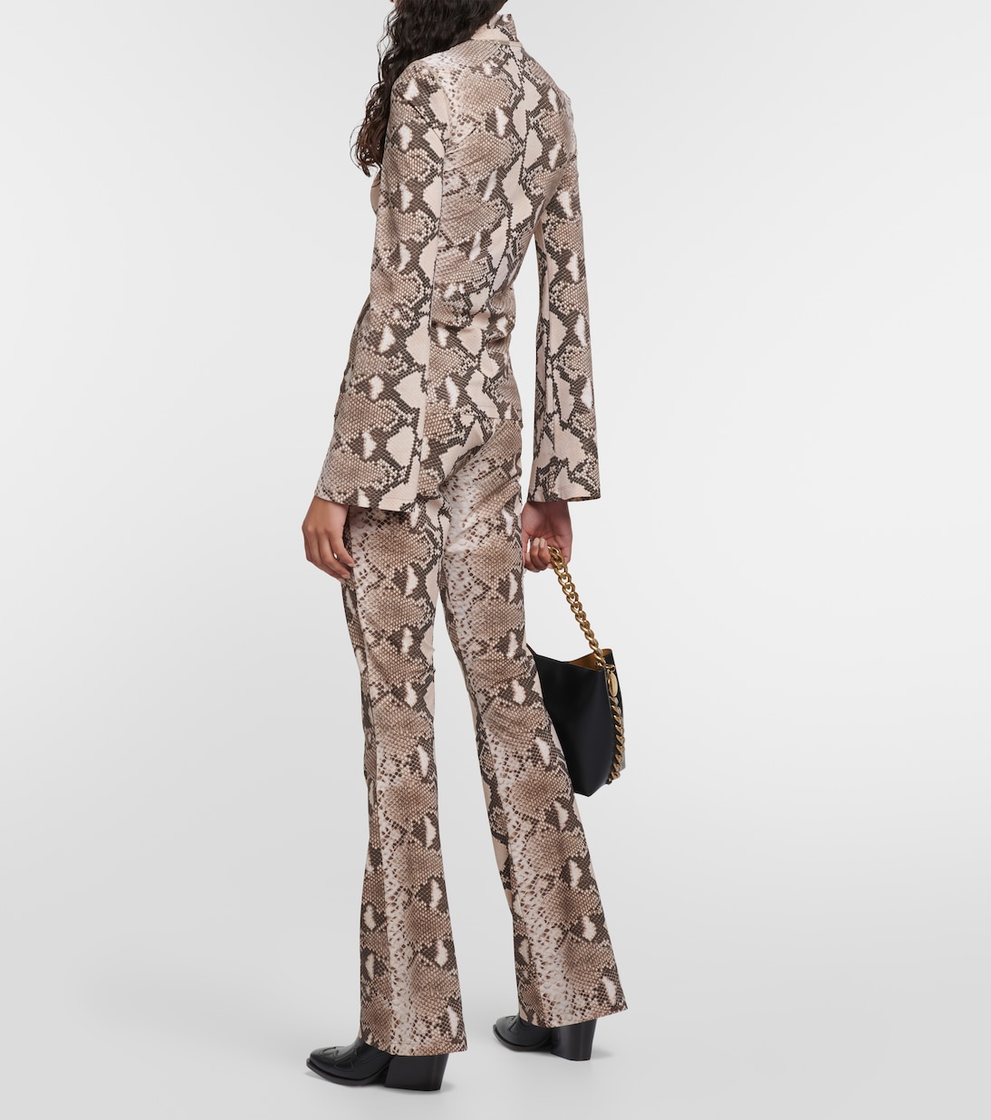 Snake-print turtleneck top | Stella McCartney