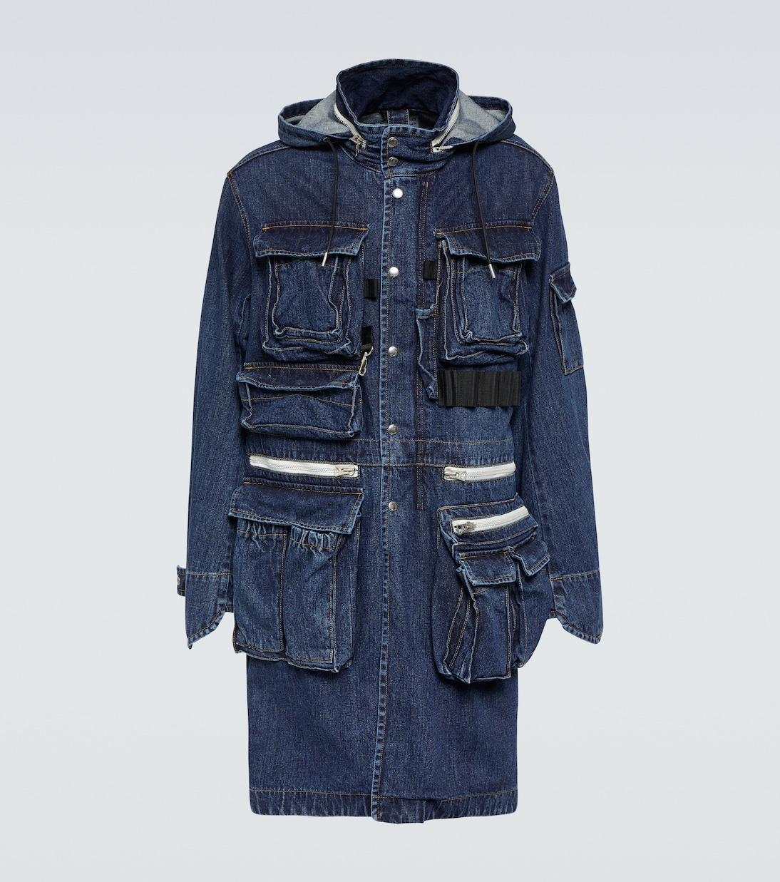Parka en denim con capucha | Sacai