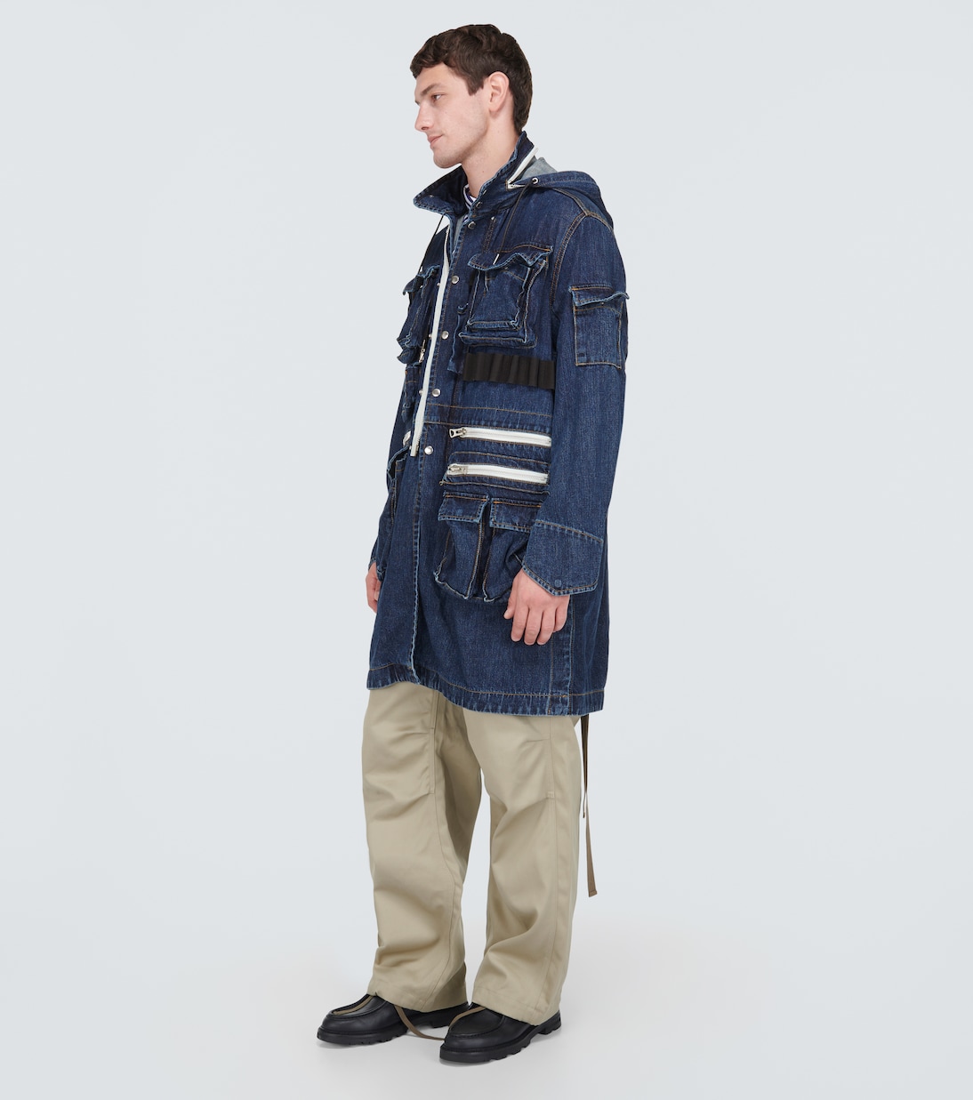 Parka en denim con capucha | Sacai