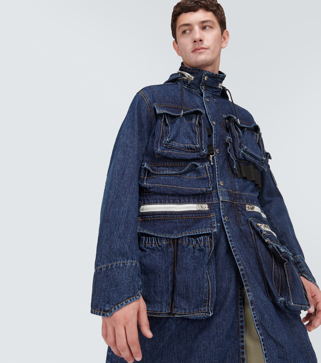 Parka en denim con capucha | Sacai