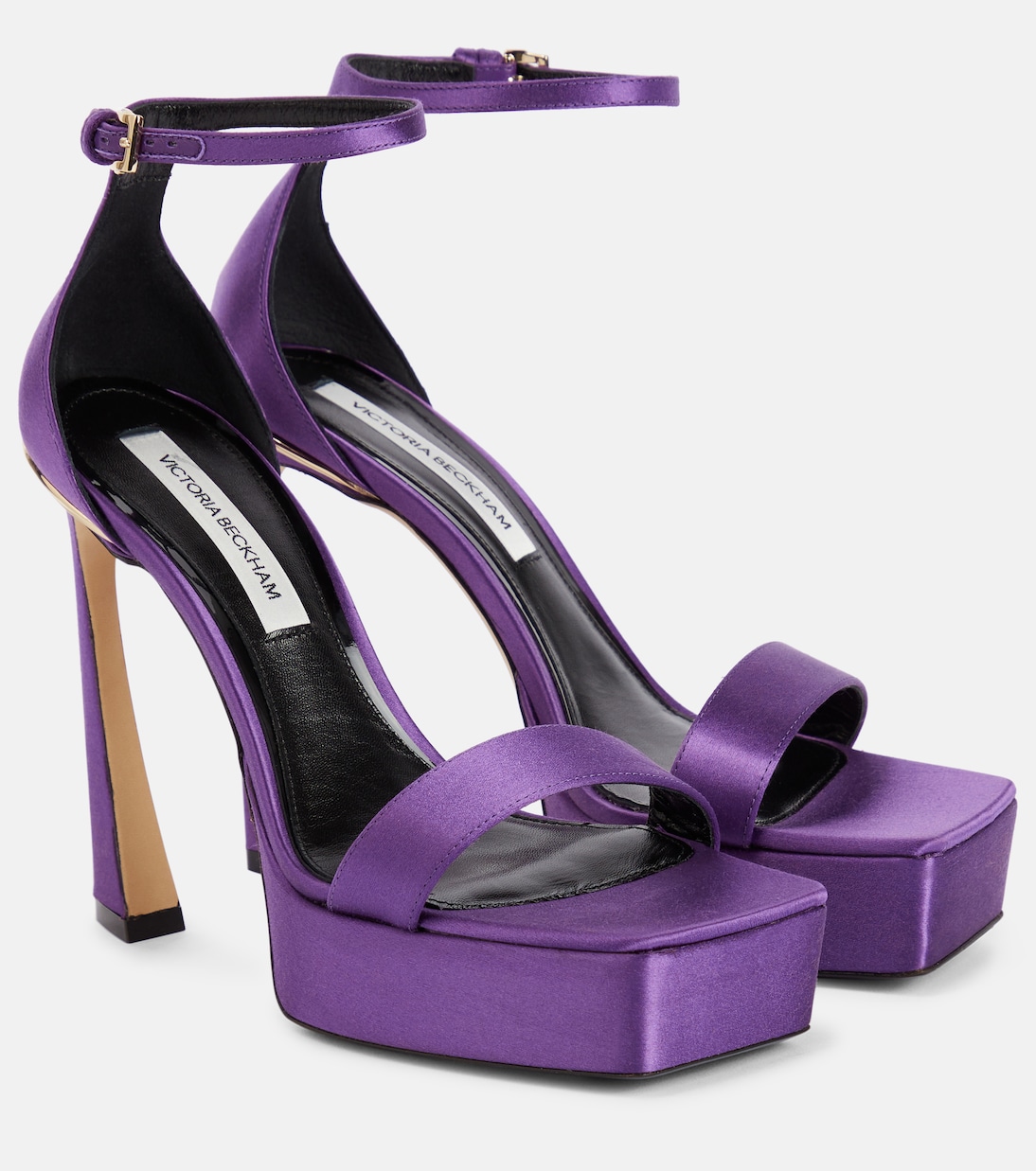 Sandali in raso con plateau | Victoria Beckham
