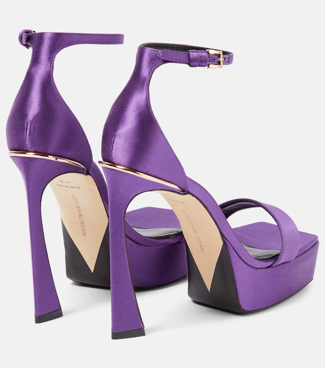 Sandali in raso con plateau | Victoria Beckham