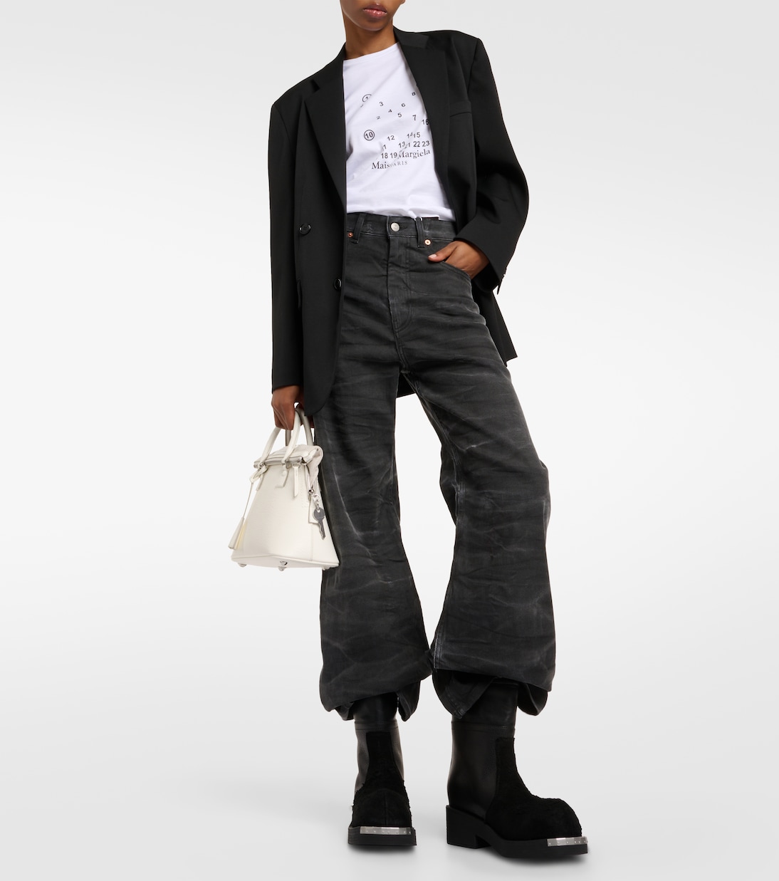 Botines de piel y ante | MM6 Maison Margiela