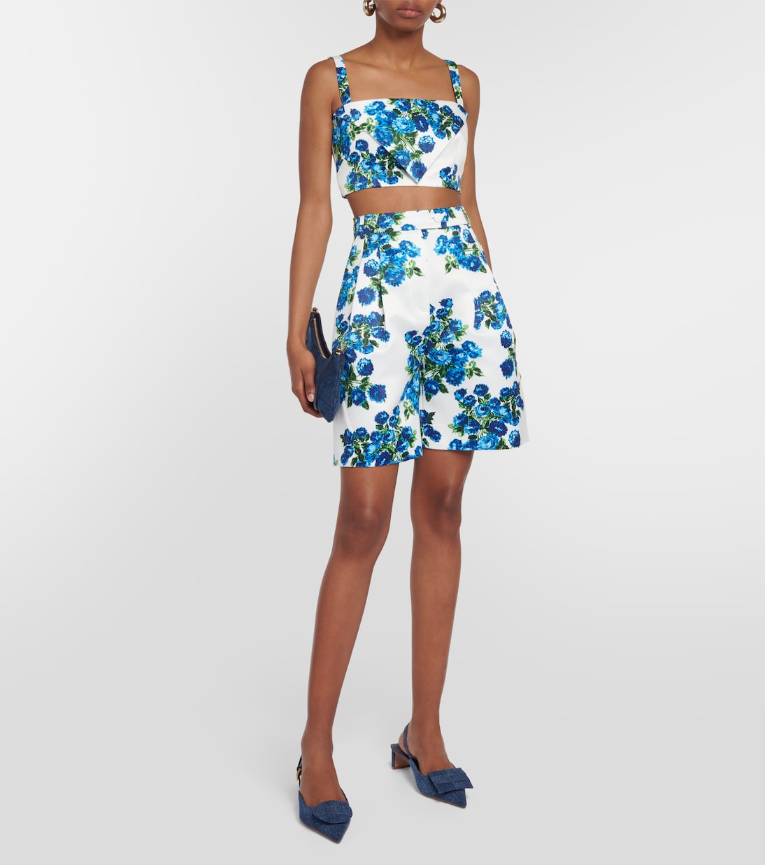 Top cropped Zori con stampa | Emilia Wickstead