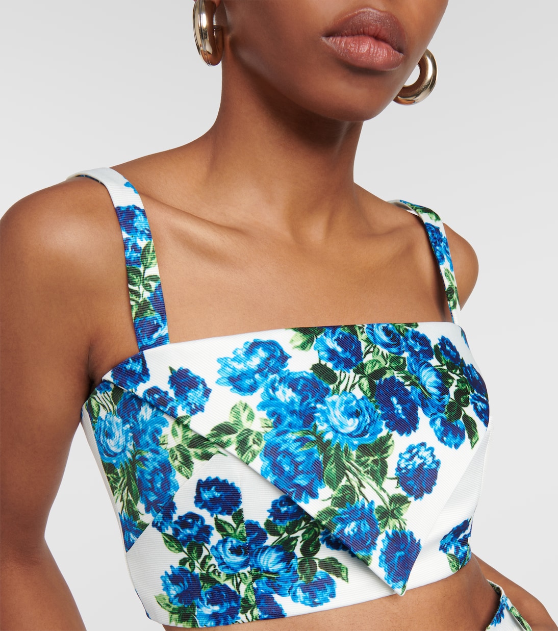 Top cropped Zori con stampa | Emilia Wickstead