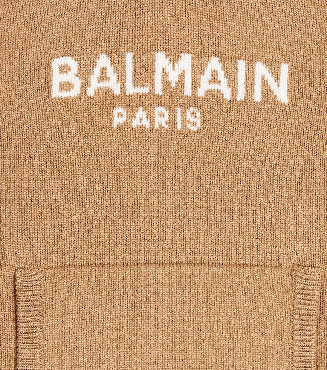 Sudadera de lana y cachemir con capucha | Balmain Kids