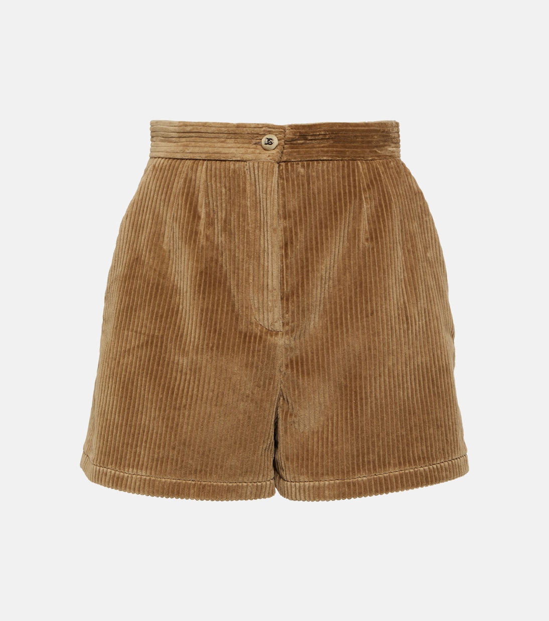 Shorts a vita alta in velluto a coste | Dolce&Gabbana