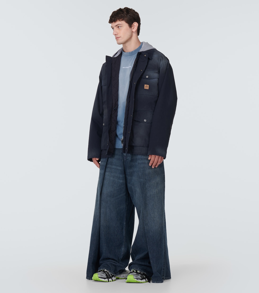Camiseta en jersey de algodón con logo | Balenciaga
