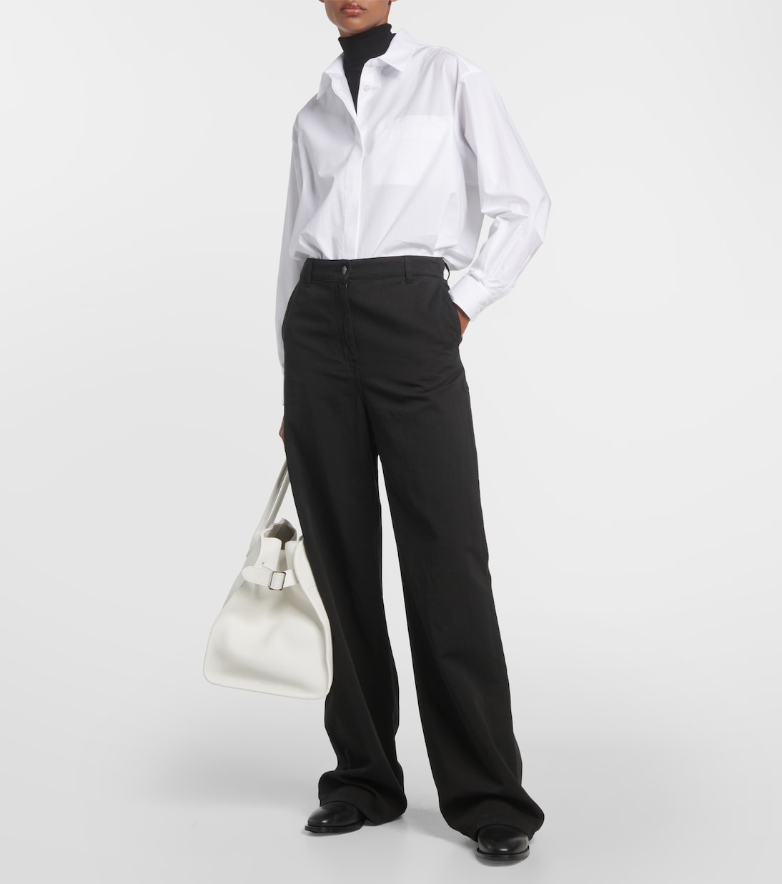 Camisa Eleni de popelín de algodón | The Row