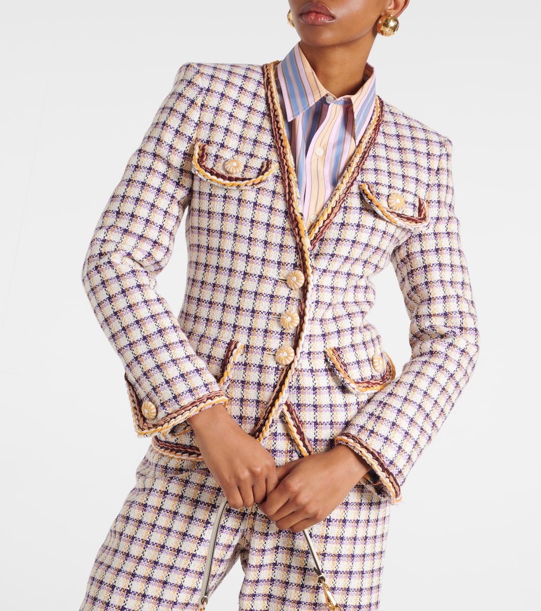 Giacca in misto cotone a quadri | Etro