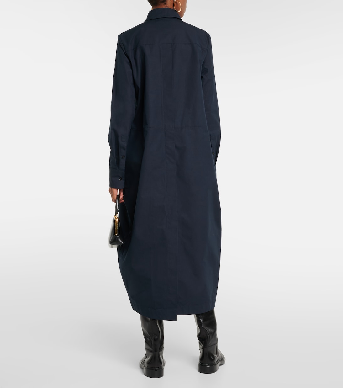 Vestido camisero de algodón | Jil Sander