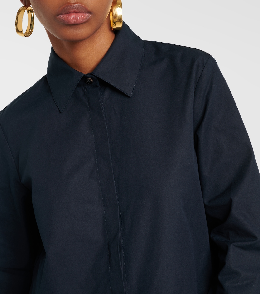 Vestido camisero de algodón | Jil Sander