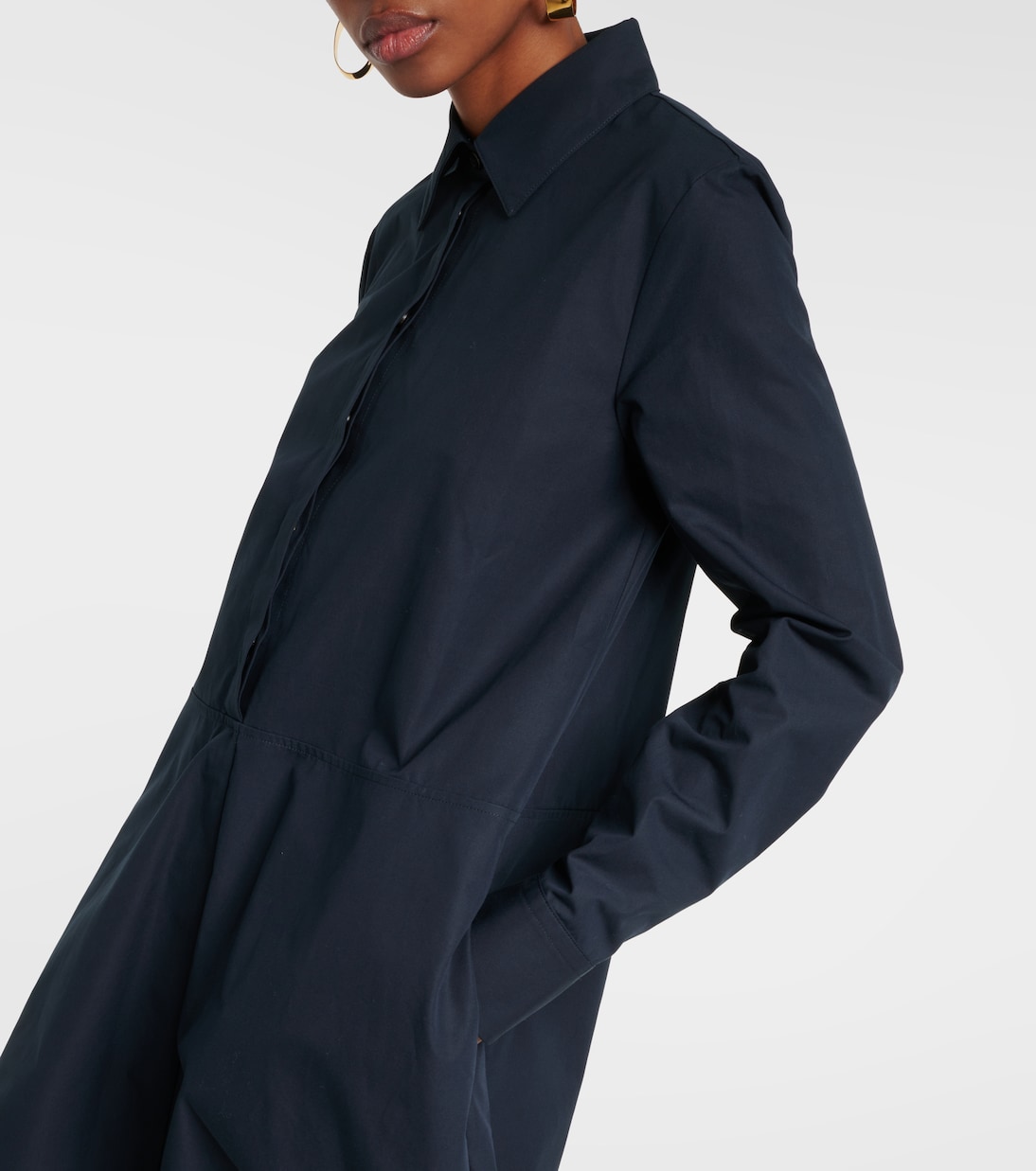 Vestido camisero de algodón | Jil Sander