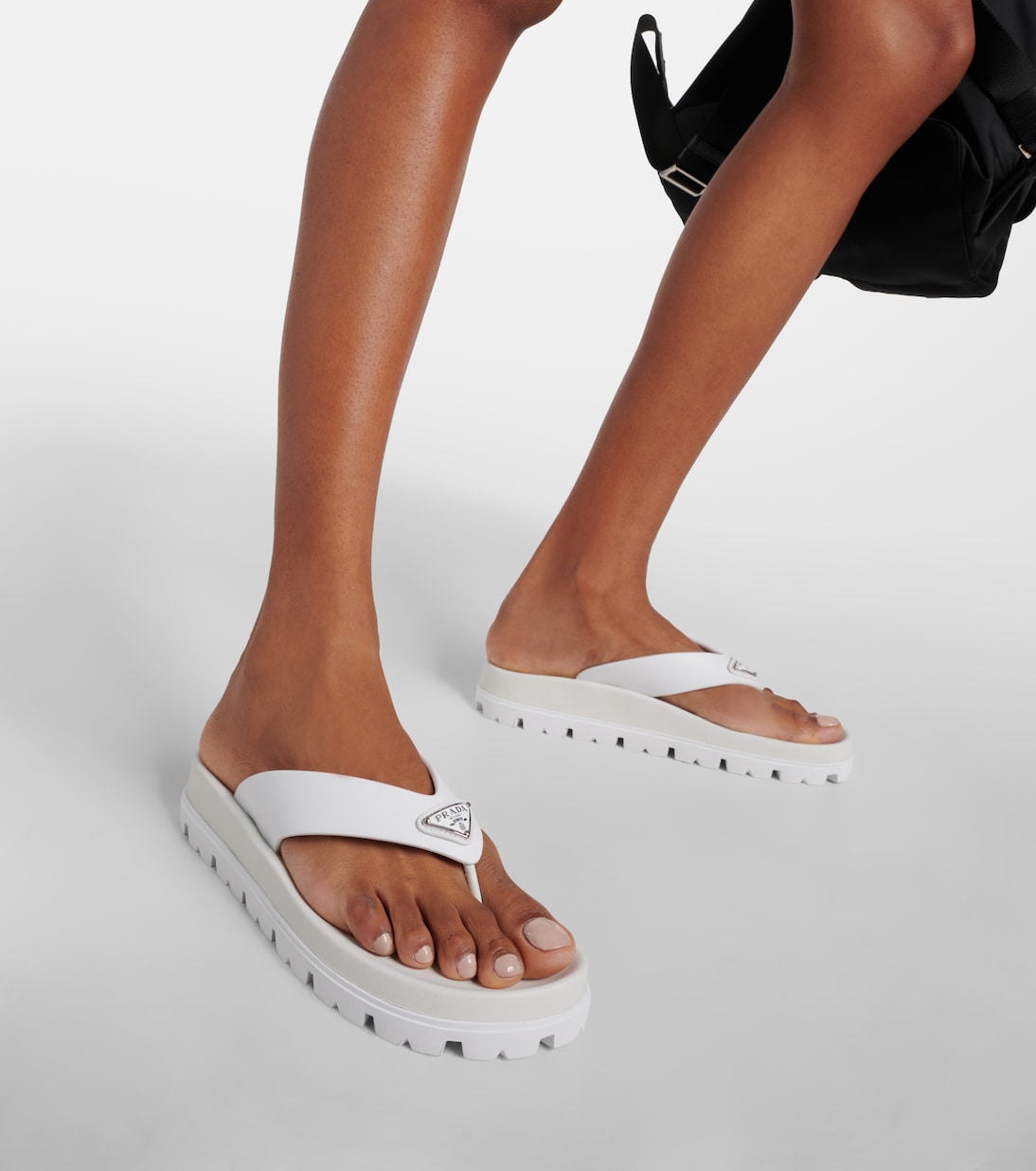 Sandalen mit Leder | Prada