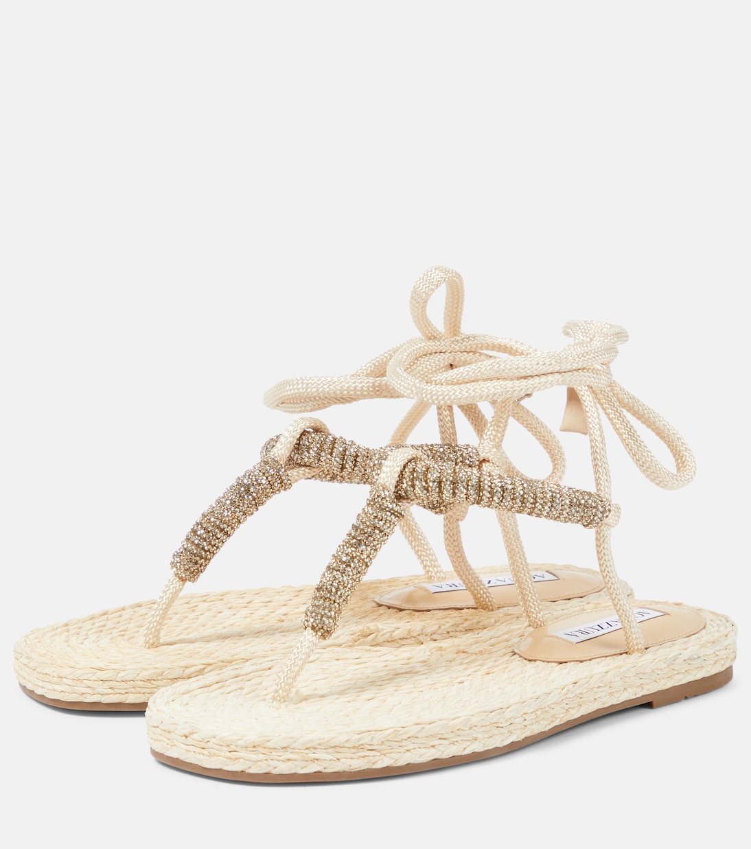 Sunkissed embellished thong sandals | Aquazzura