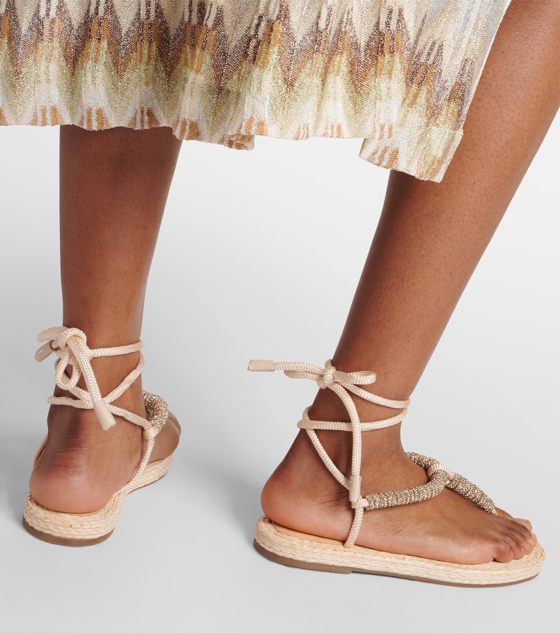 Sunkissed embellished thong sandals | Aquazzura