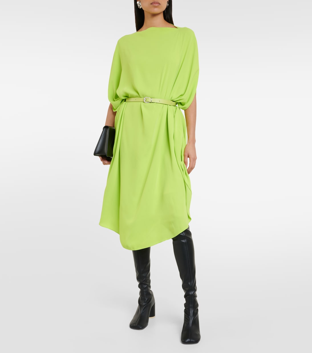 Vestido midi con cinturón | MM6 Maison Margiela