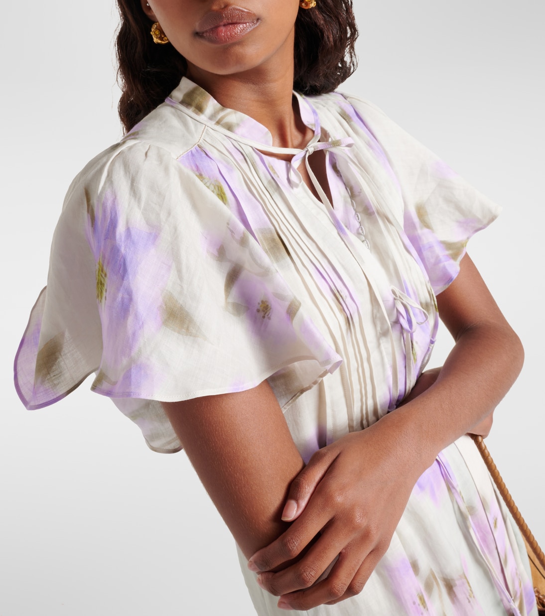 Blooming Volumes floral cotton midi dress | Dorothee Schumacher