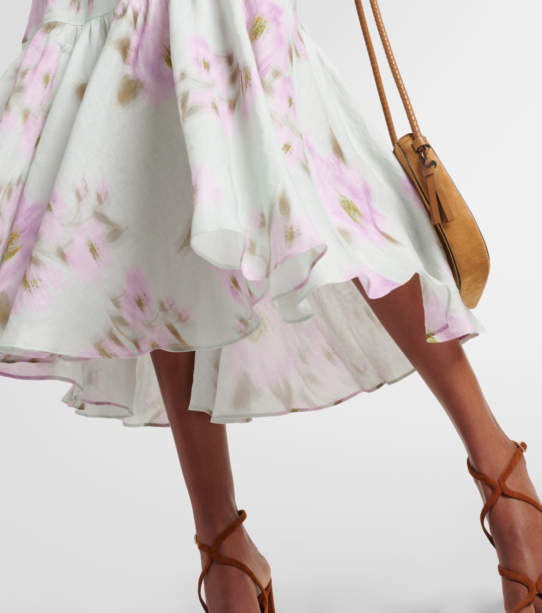 Blooming Volumes floral cotton midi dress | Dorothee Schumacher