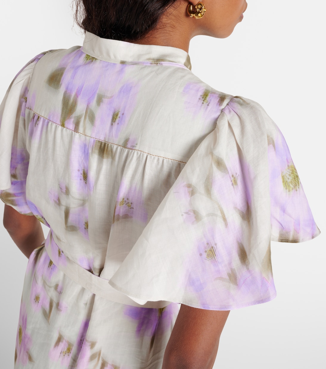 Blooming Volumes floral cotton midi dress | Dorothee Schumacher
