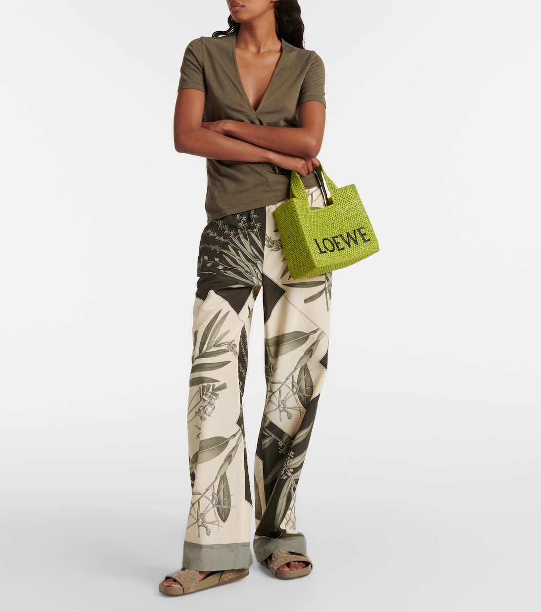 Sandales Paula's Ibiza Ease en daim | Loewe