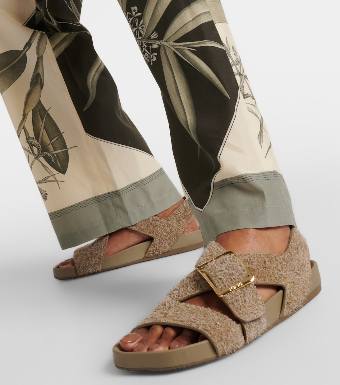 Sandales Paula's Ibiza Ease en daim | Loewe