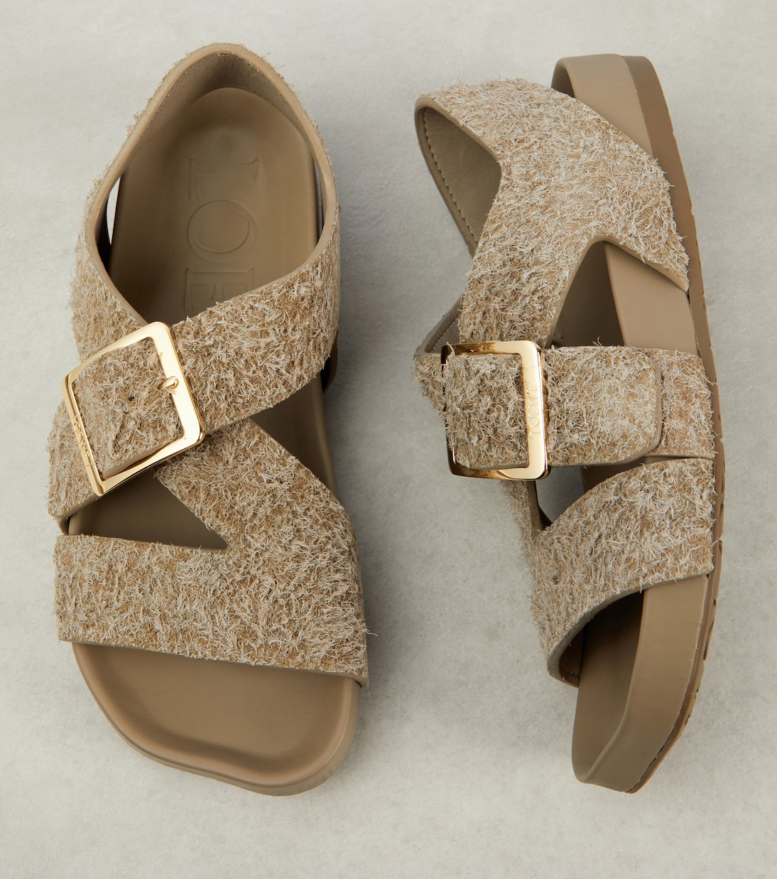 Sandales Paula's Ibiza Ease en daim | Loewe