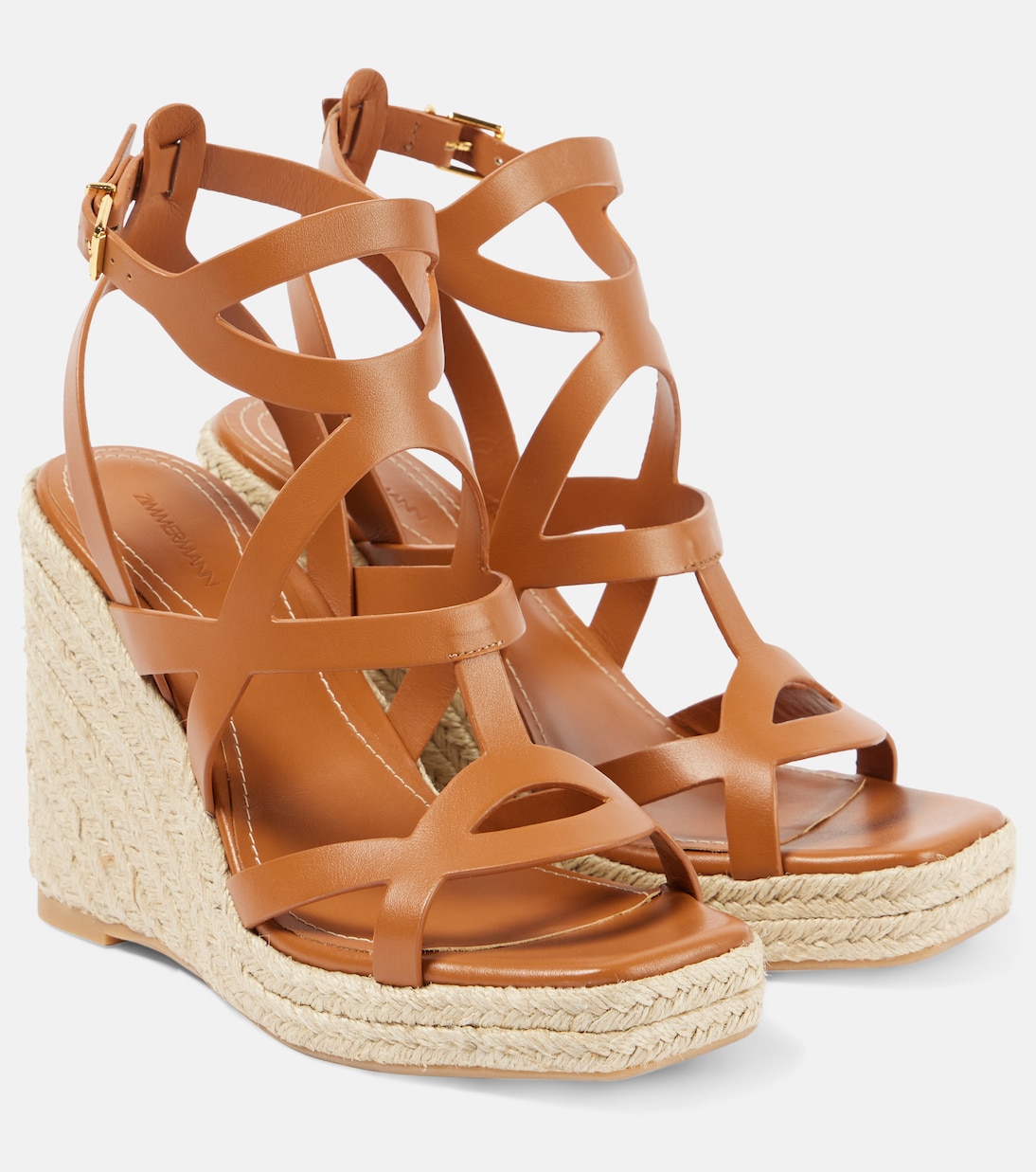 Espadrillas Bay 110 in pelle con zeppa | Zimmermann