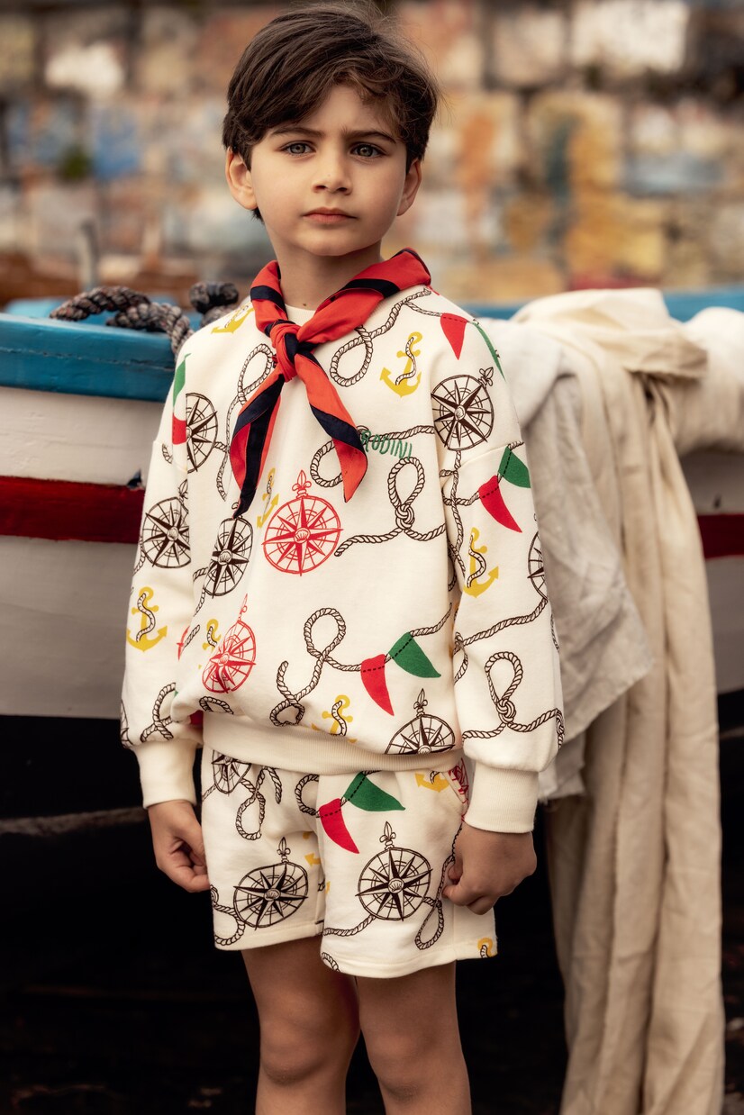 Sudadera Nautical de jersey de algodón | Mini Rodini