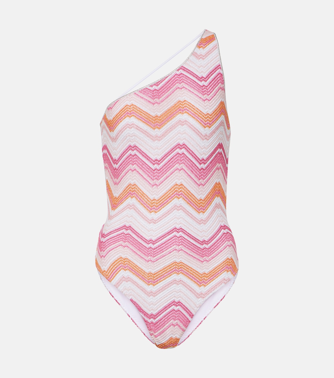 Traje de Baño Asimétrico con Diseño Zigzag de Missoni