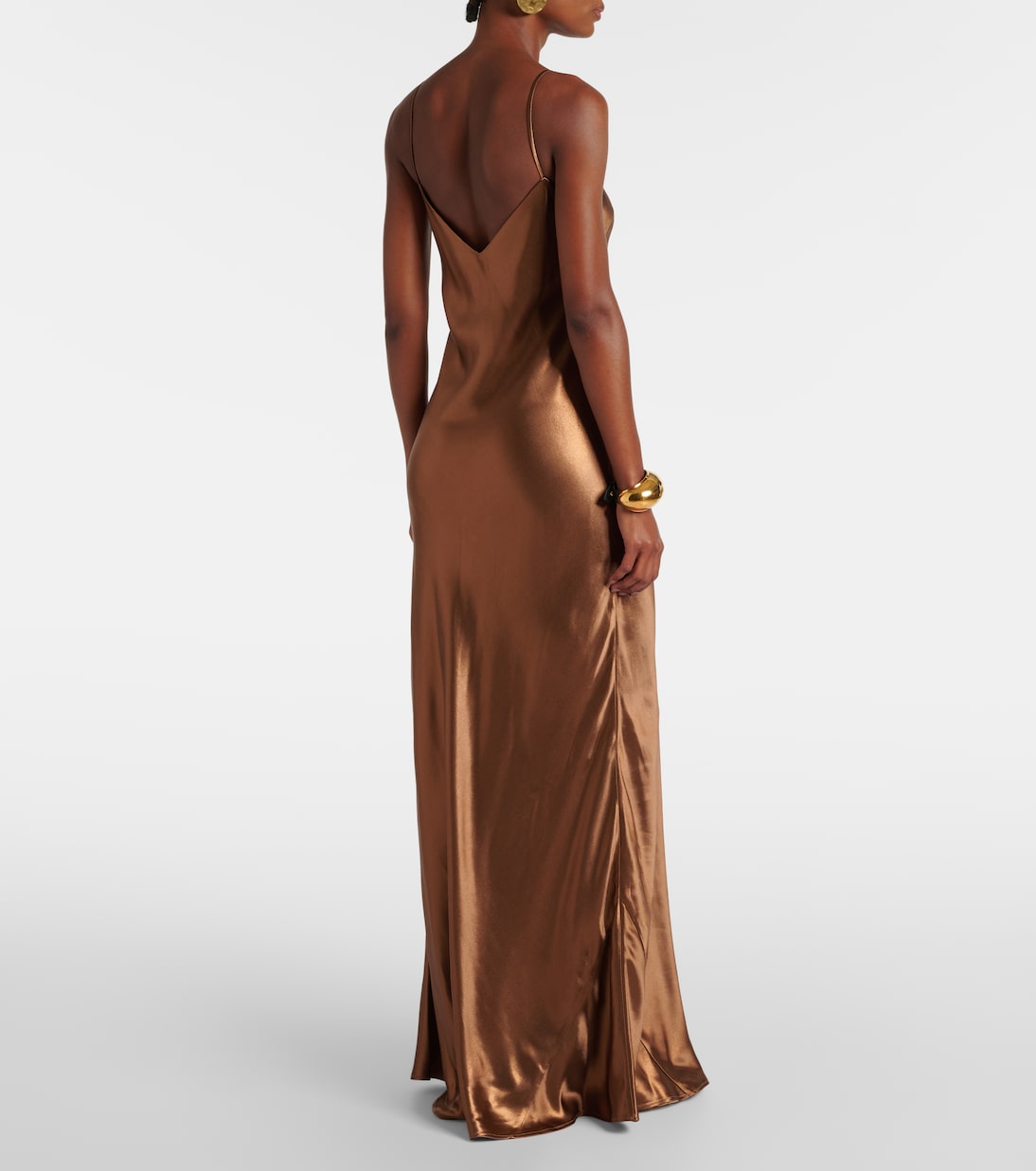 Provence satin maxi dress | Galvan