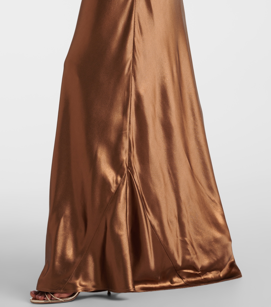 Provence satin maxi dress | Galvan