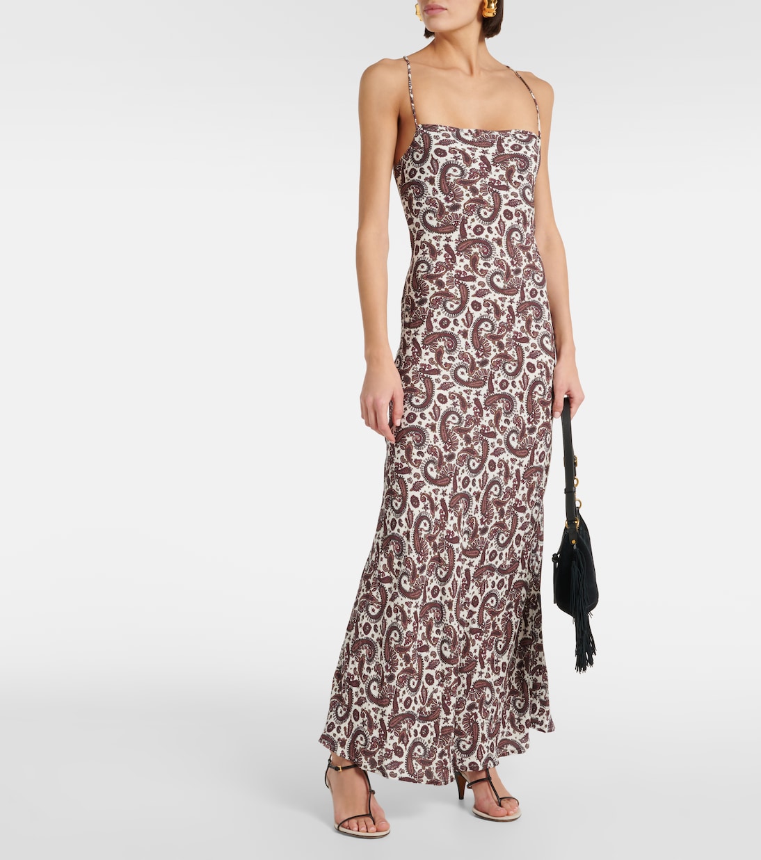 Vestido midi Sisudo de paisley | Faithfull