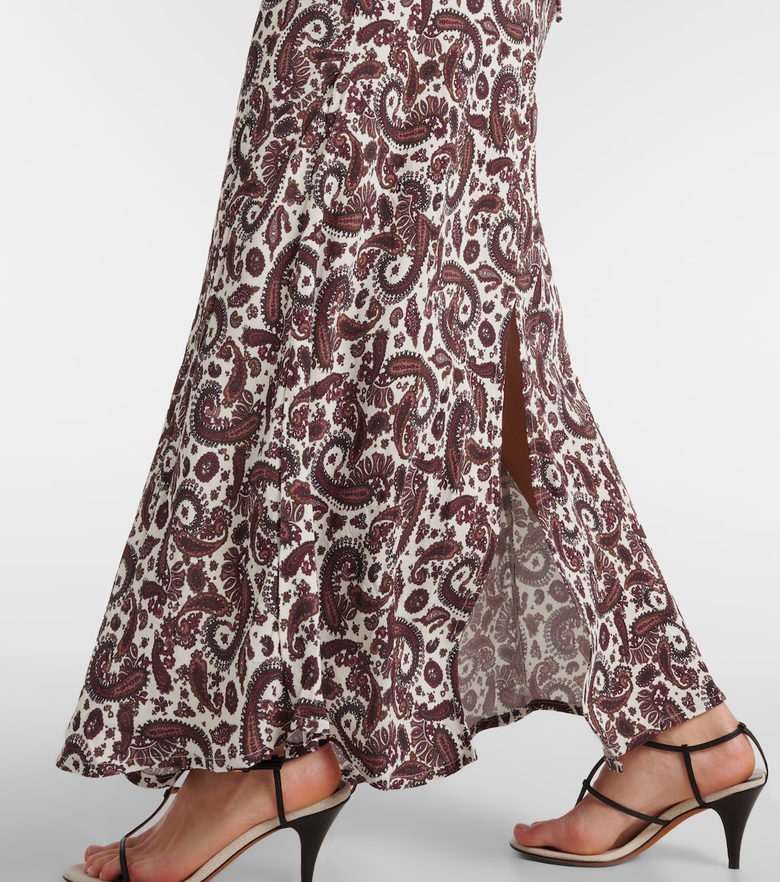 Vestido midi Sisudo de paisley | Faithfull