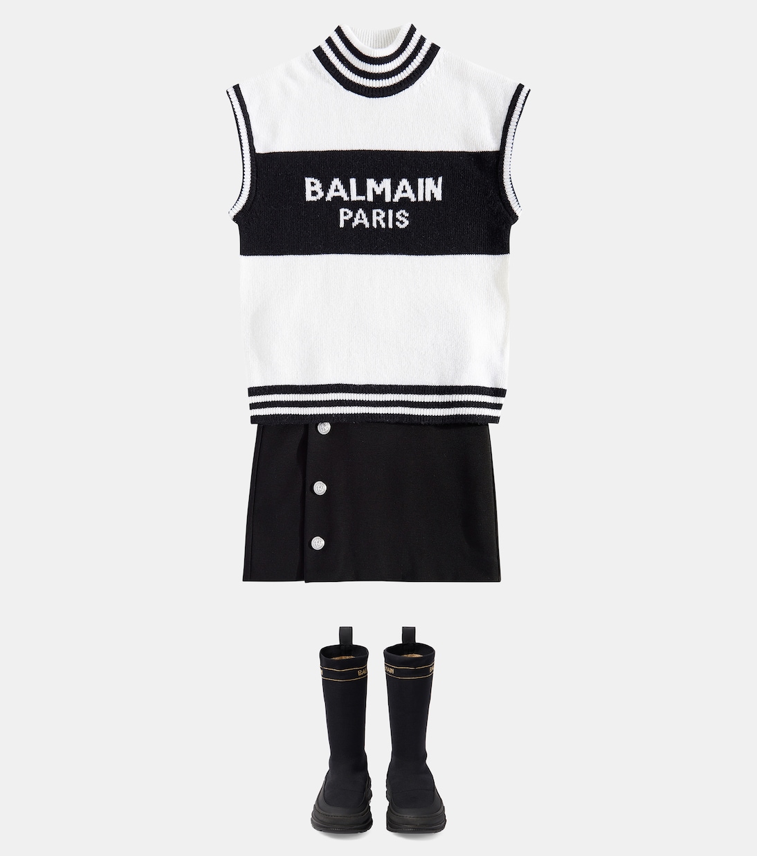 Gonna in jersey | Balmain Kids