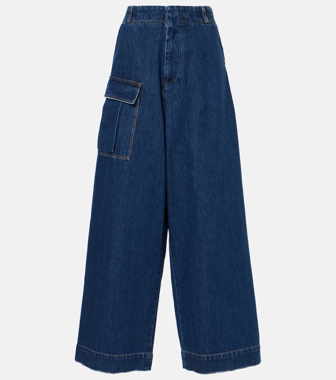 Pantalones anchos de denim de tiro medio | Plan C