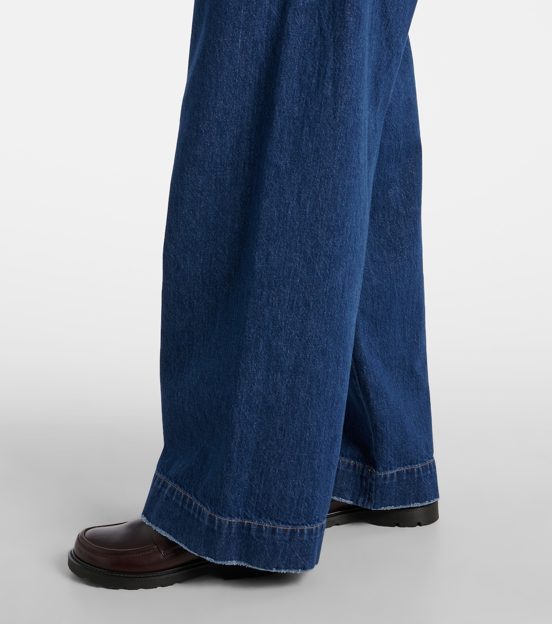 Pantalones anchos de denim de tiro medio | Plan C