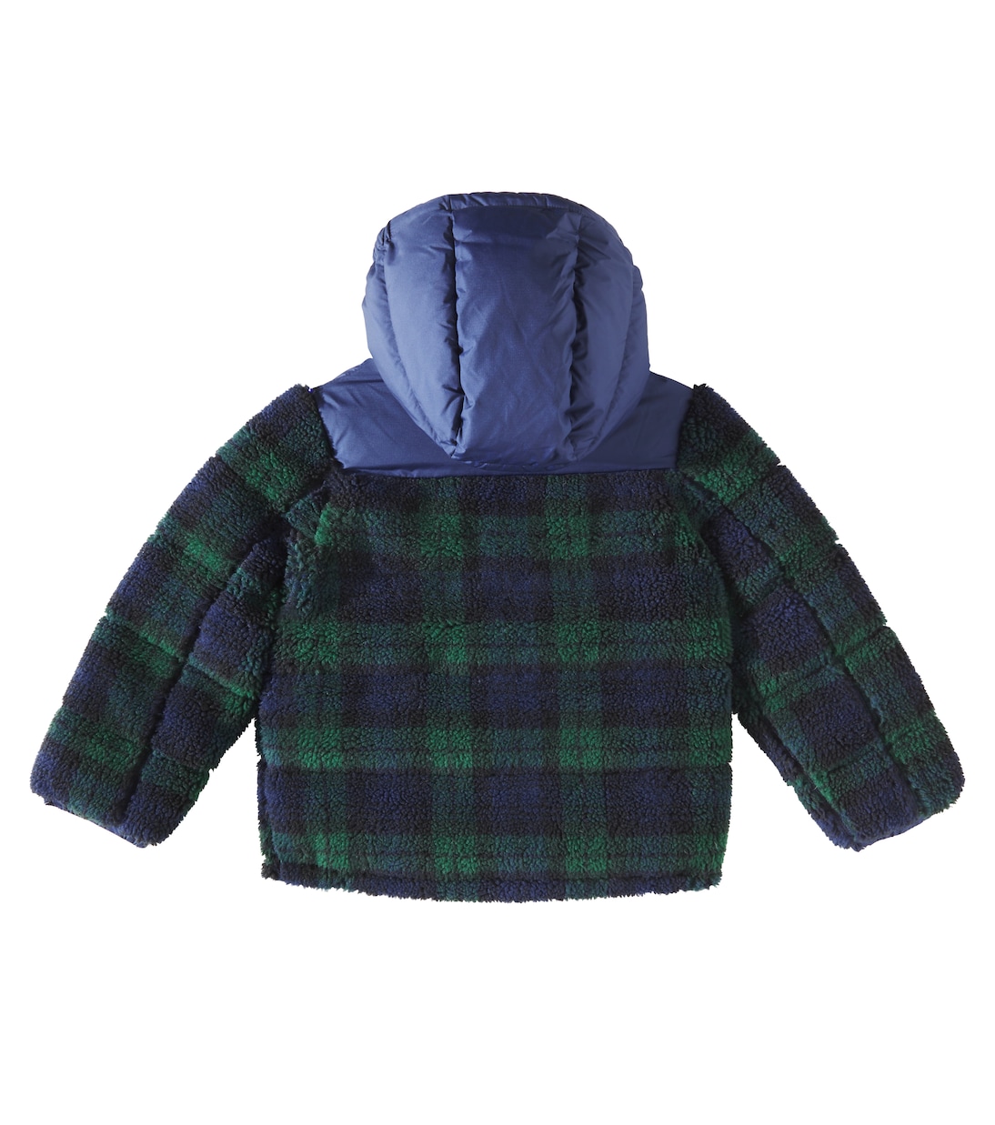 Checked teddy fleece down jacket | Polo Ralph Lauren Kids