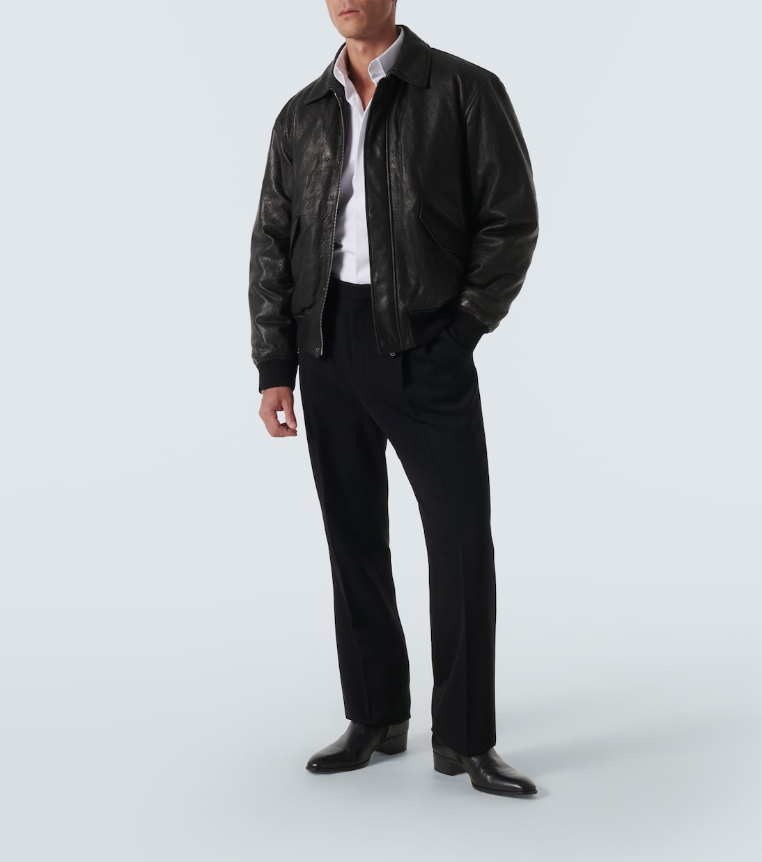 Bomberjacke aus Leder | Saint Laurent