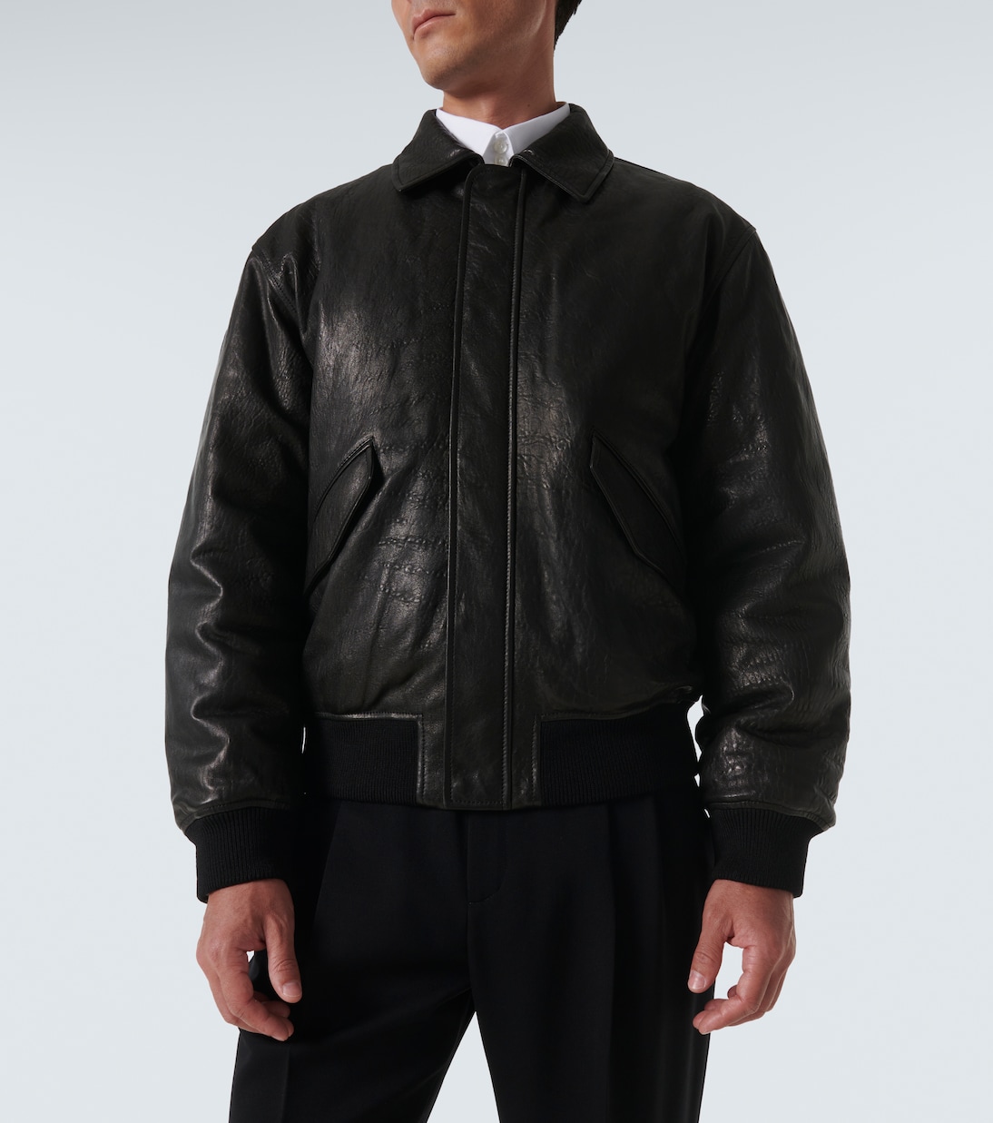 Bomberjacke aus Leder | Saint Laurent