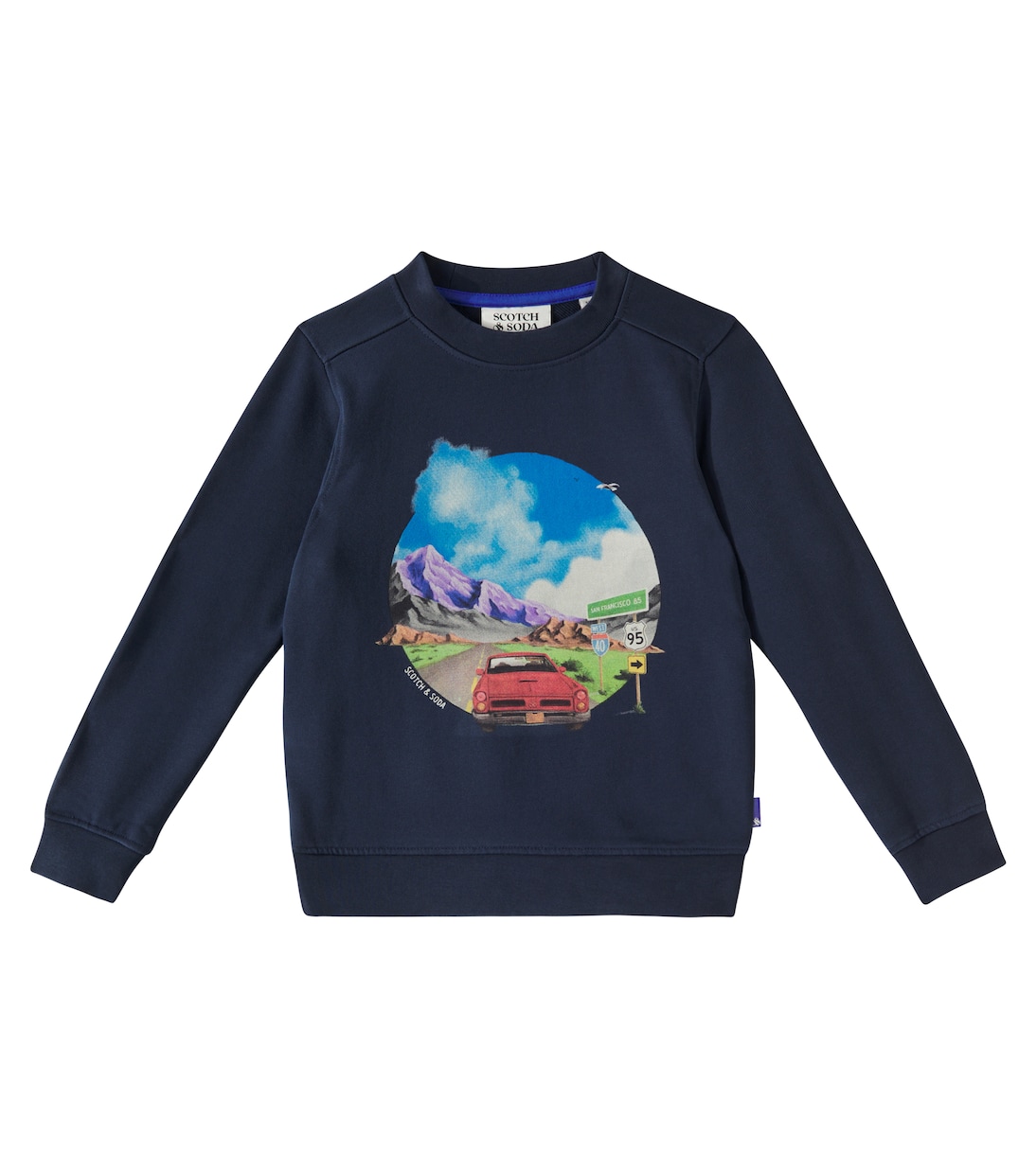 Printed cotton jersey sweatshirt | Scotch & Soda Kids