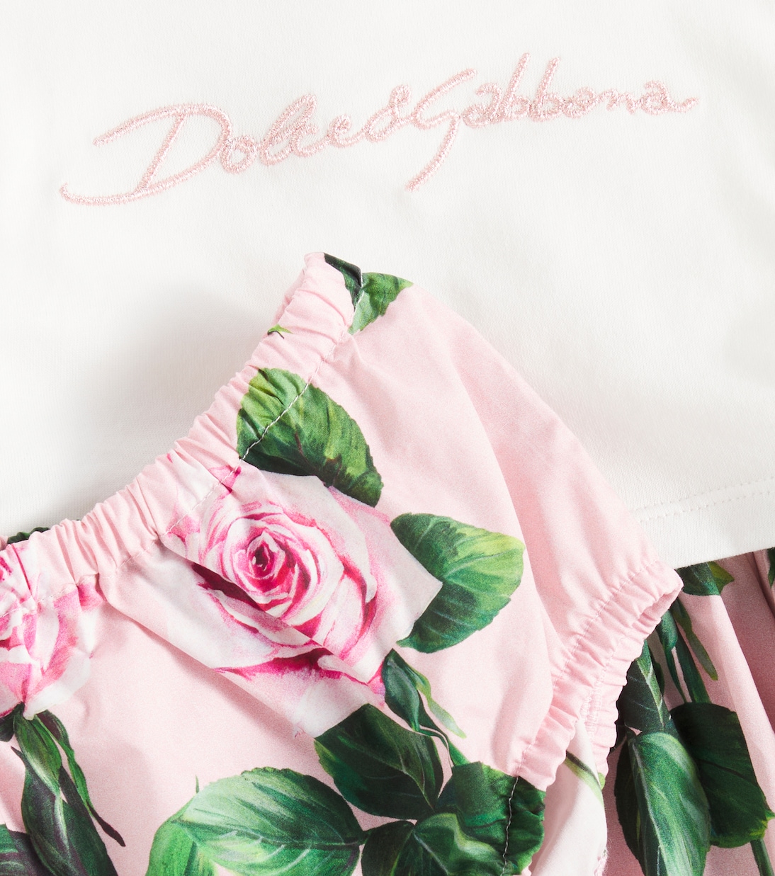 Baby - Abito e culottes in cotone | Dolce&Gabbana Kids