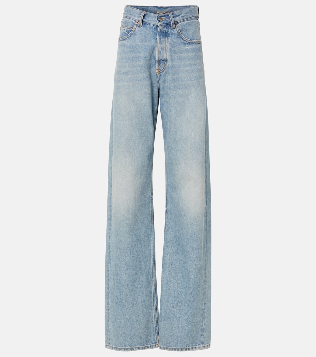 Jeans a gamba larga e vita alta | Saint Laurent