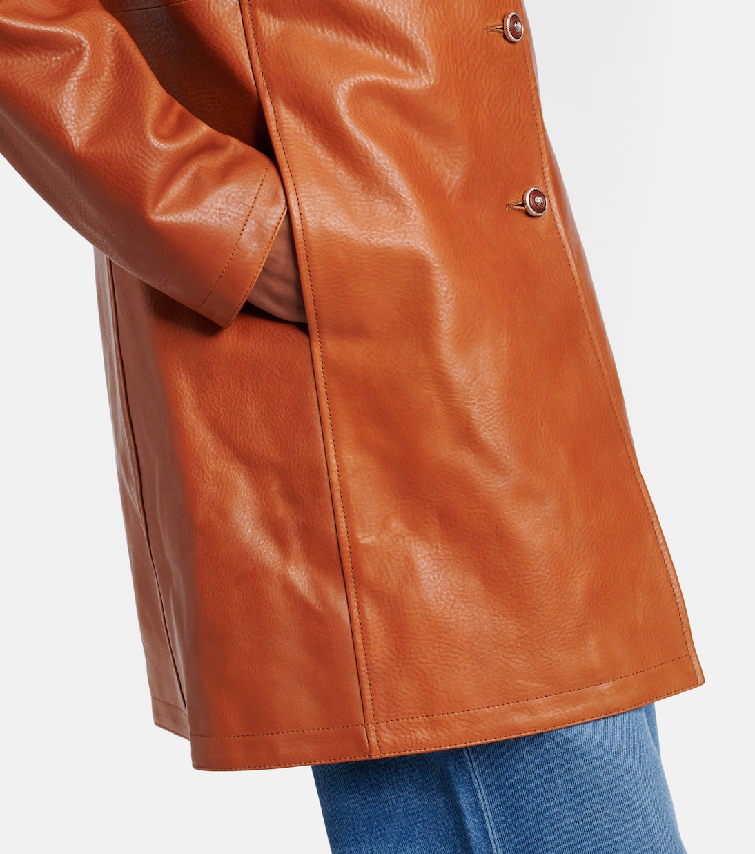 Cappotto Barocco in pelle | Versace