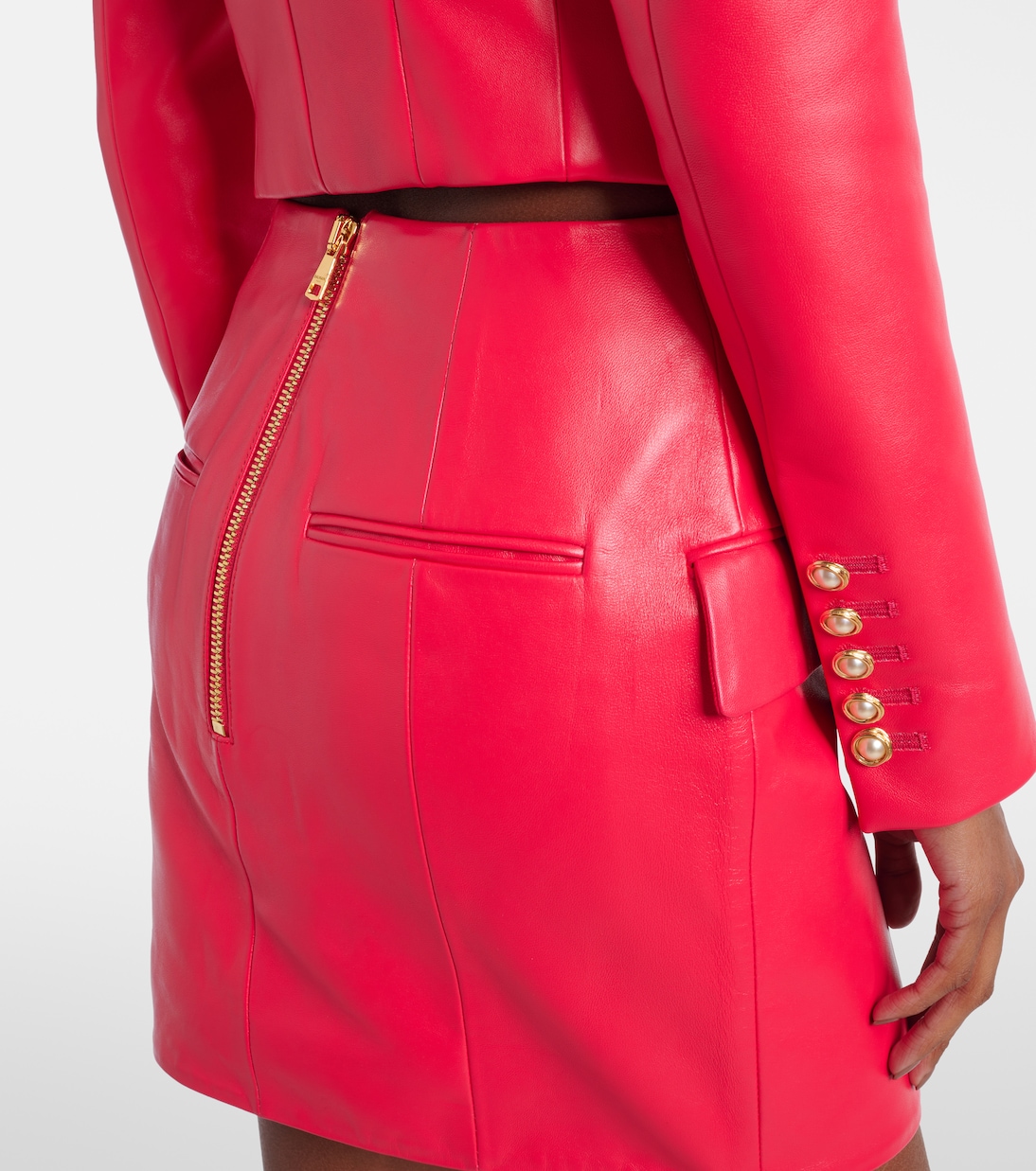 Minigonna in pelle | Balmain